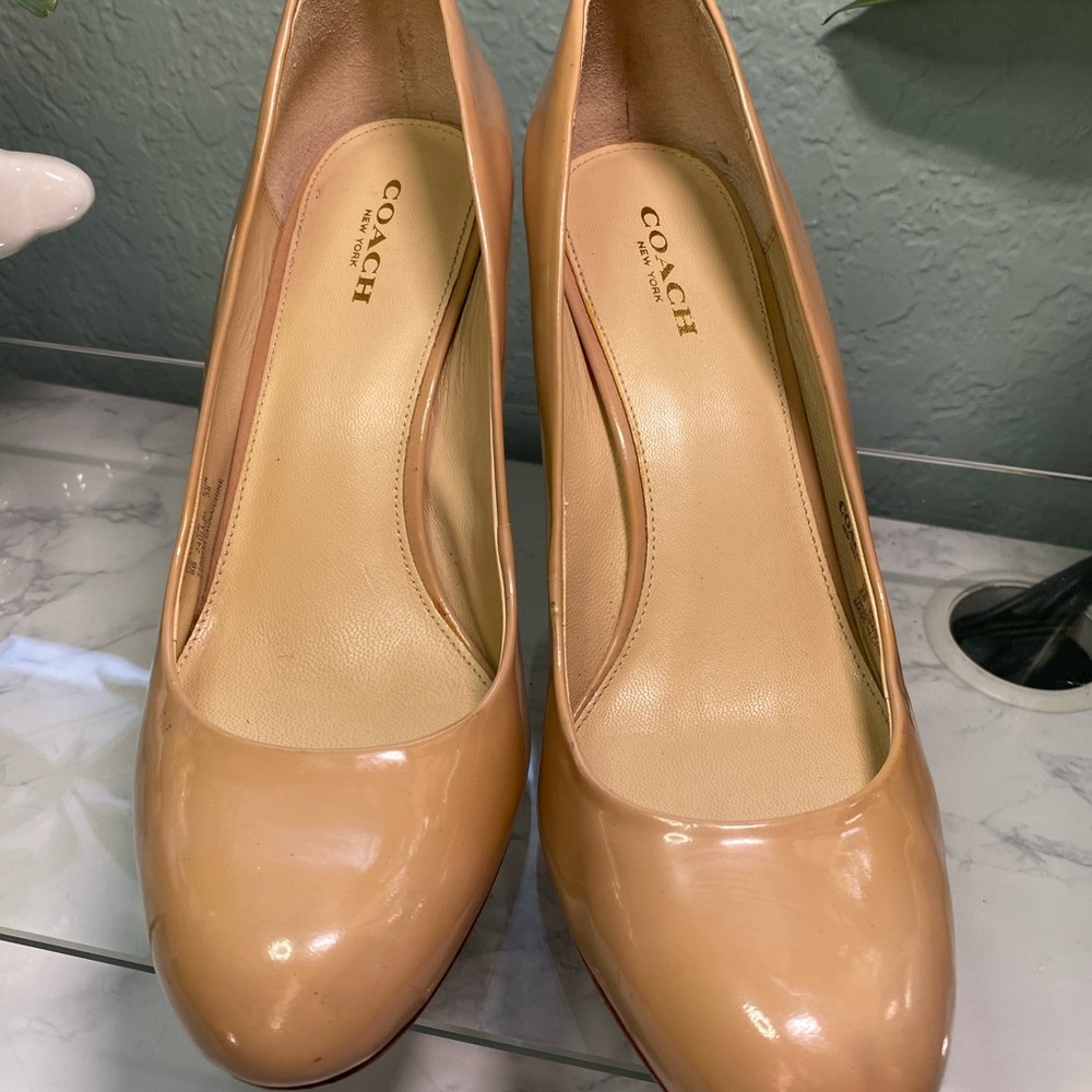 Tan Coach Heels